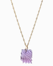 Carved Amethyst Pendant