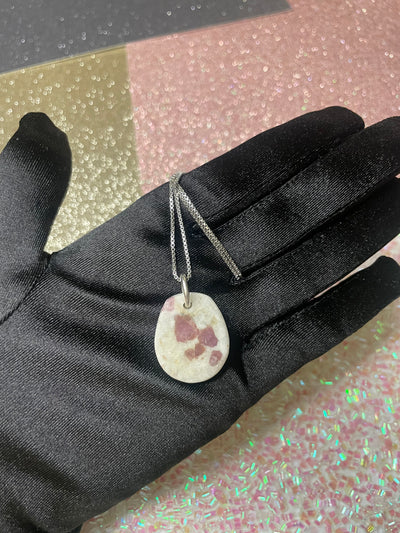Tourmaline in Feldspar Pendant