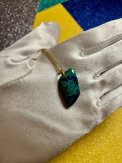 Primo Azurite & Malachite Pendant