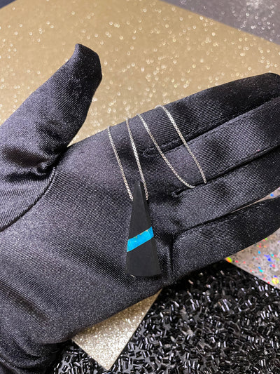 Black Jade & Turquoise Pendant