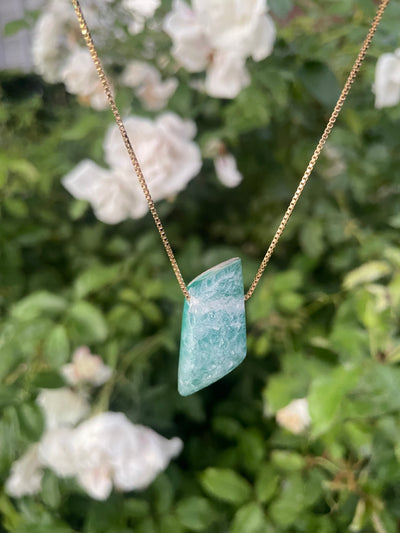 Druzy Chrysocolla Pendant