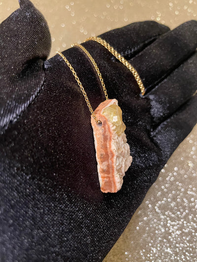 Fluorite on Barite Pendant
