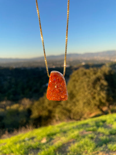 Spessartine Garnet Pendant