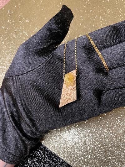 Fluorite on Barite Pendant