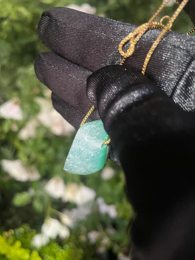 Druzy Chrysocolla Pendant