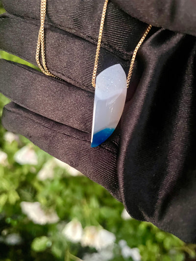 Druzy & Enhanced Agate Pendant