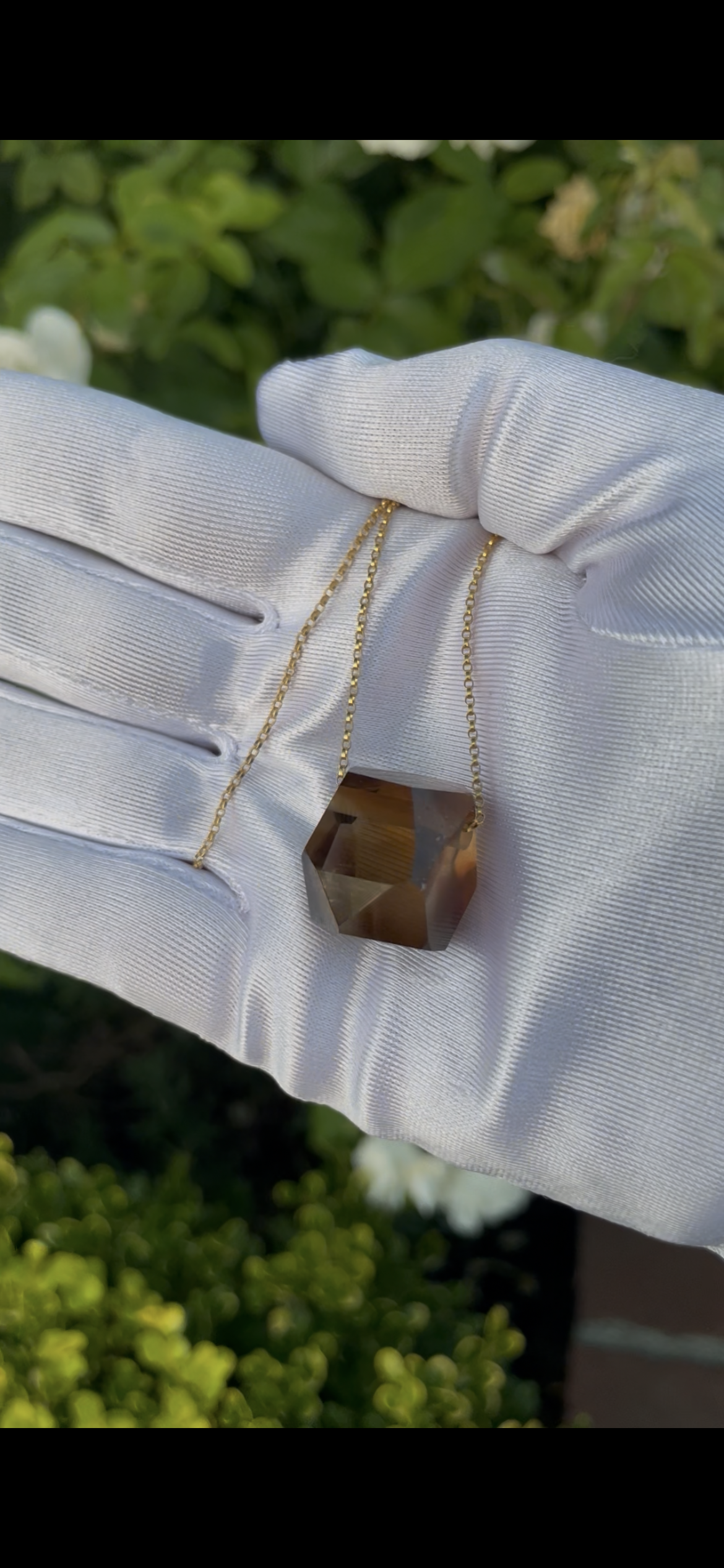 Cognac Topaz Pendant (Rare)