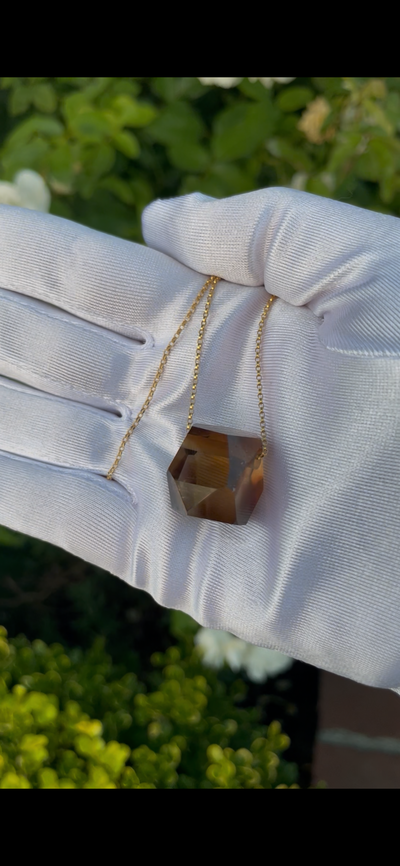 Cognac Topaz Pendant (Rare)