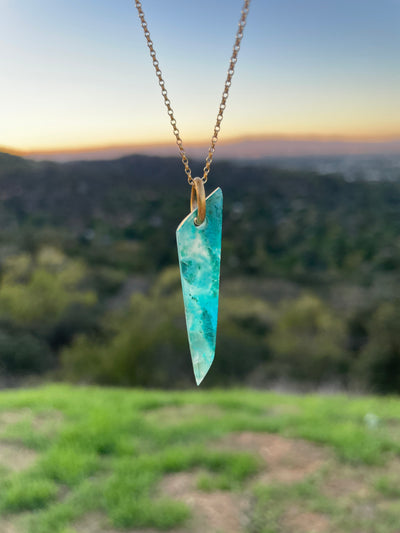 Gem Silica Chrysocolla Pendant