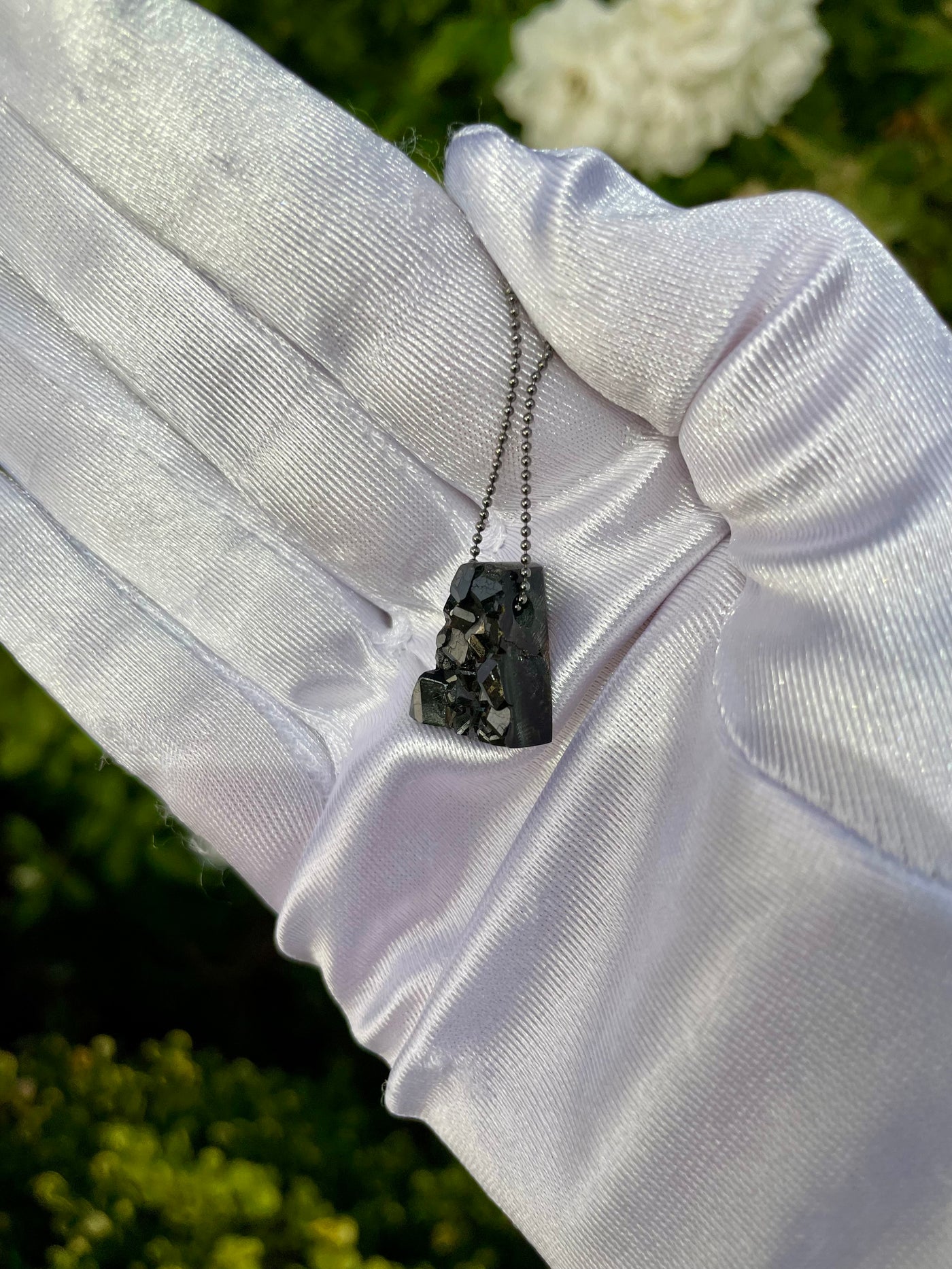 Black Garnet Pendant
