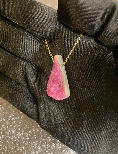 Cobalto Calcite Pendant