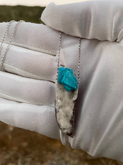 Cavansite Pendant (Rare)