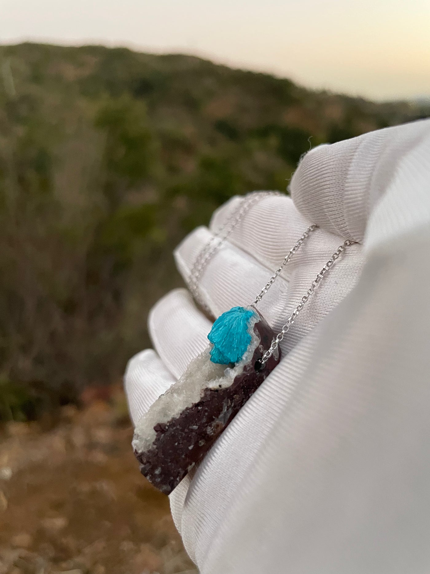 Cavansite Pendant (Rare)