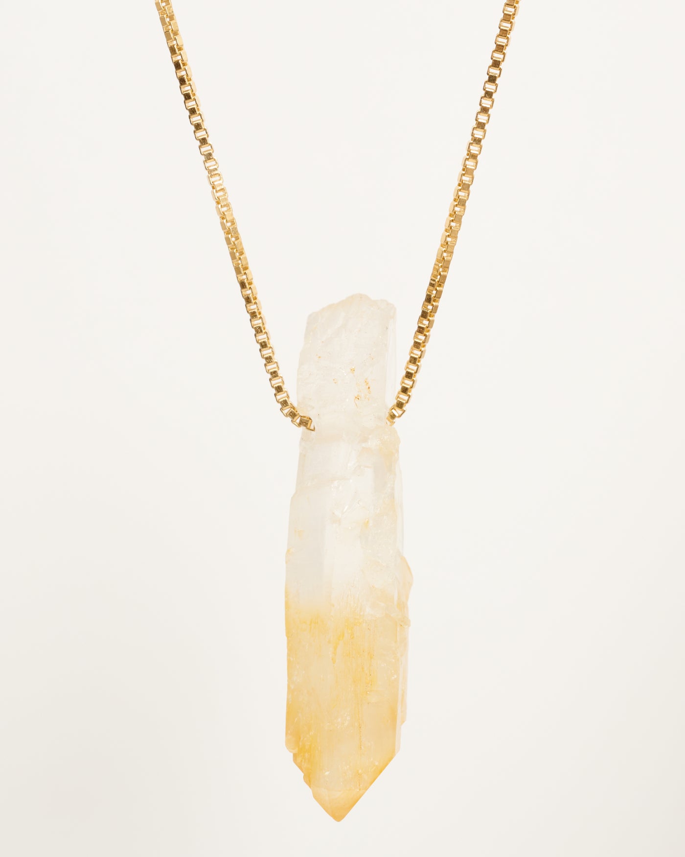 Natural Surface Mango Quartz Pendant