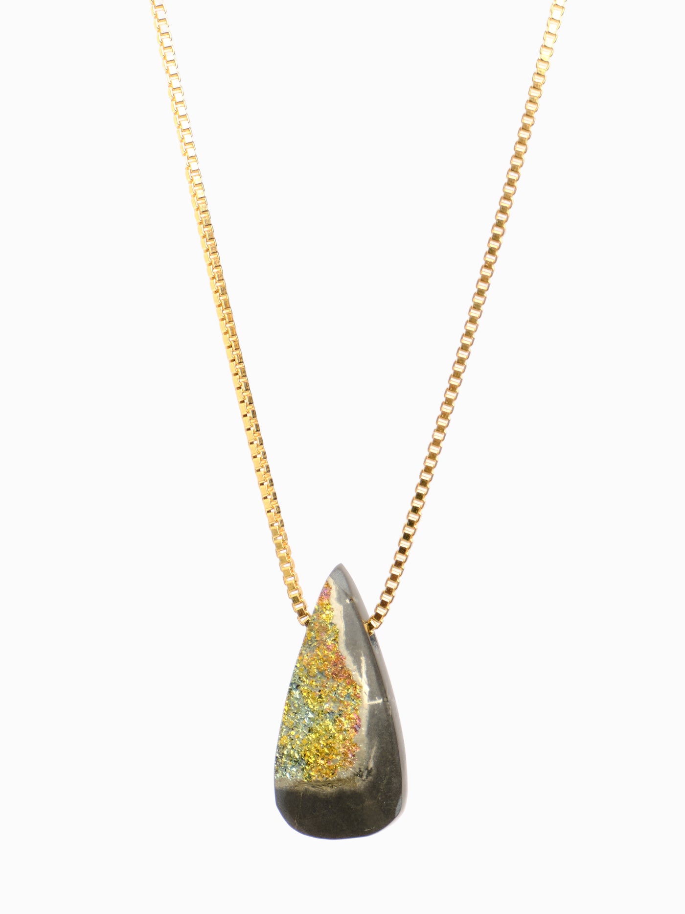 Rainbow Pyrite Pendant