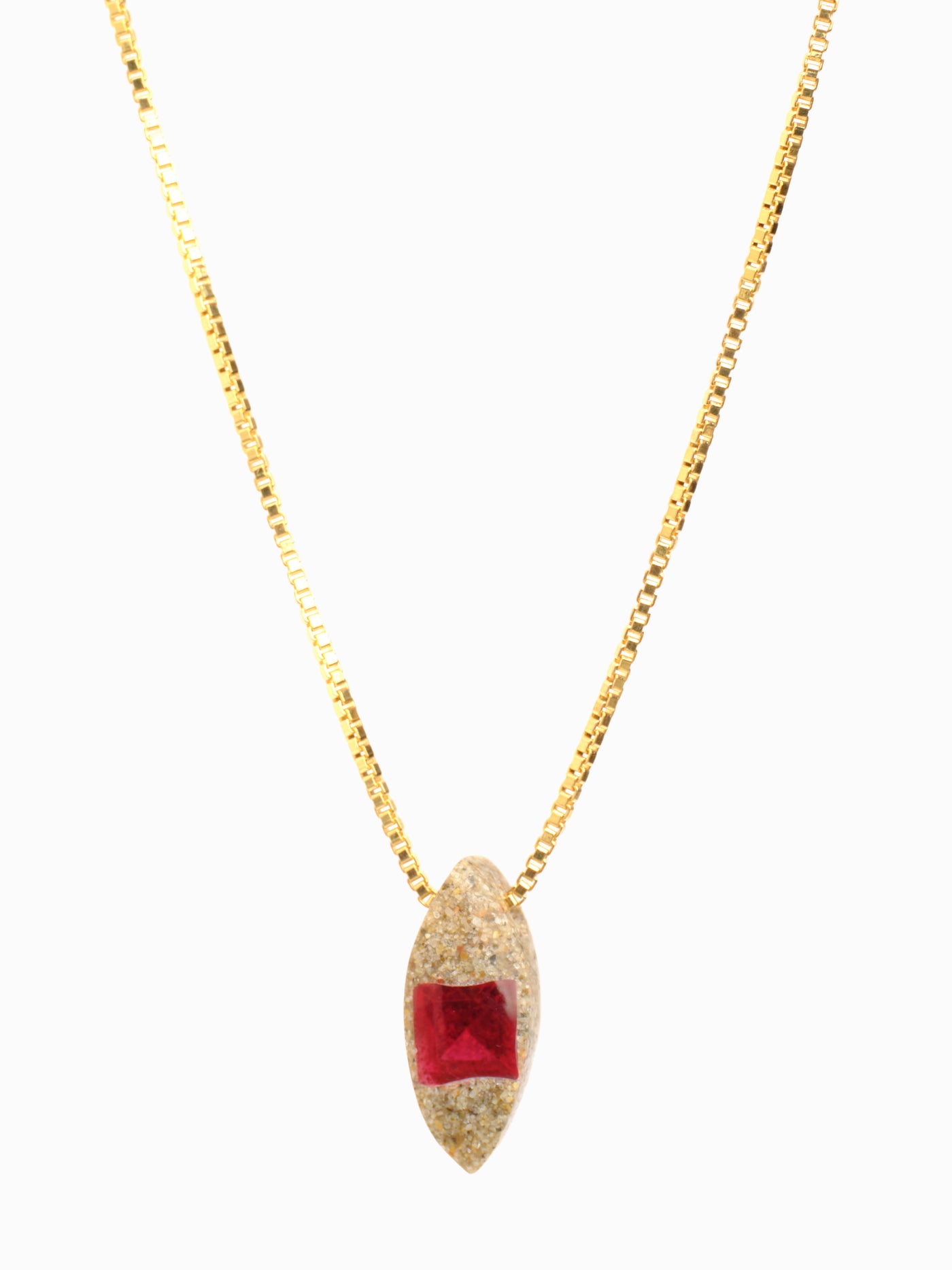 Ruby in Granite Pendant