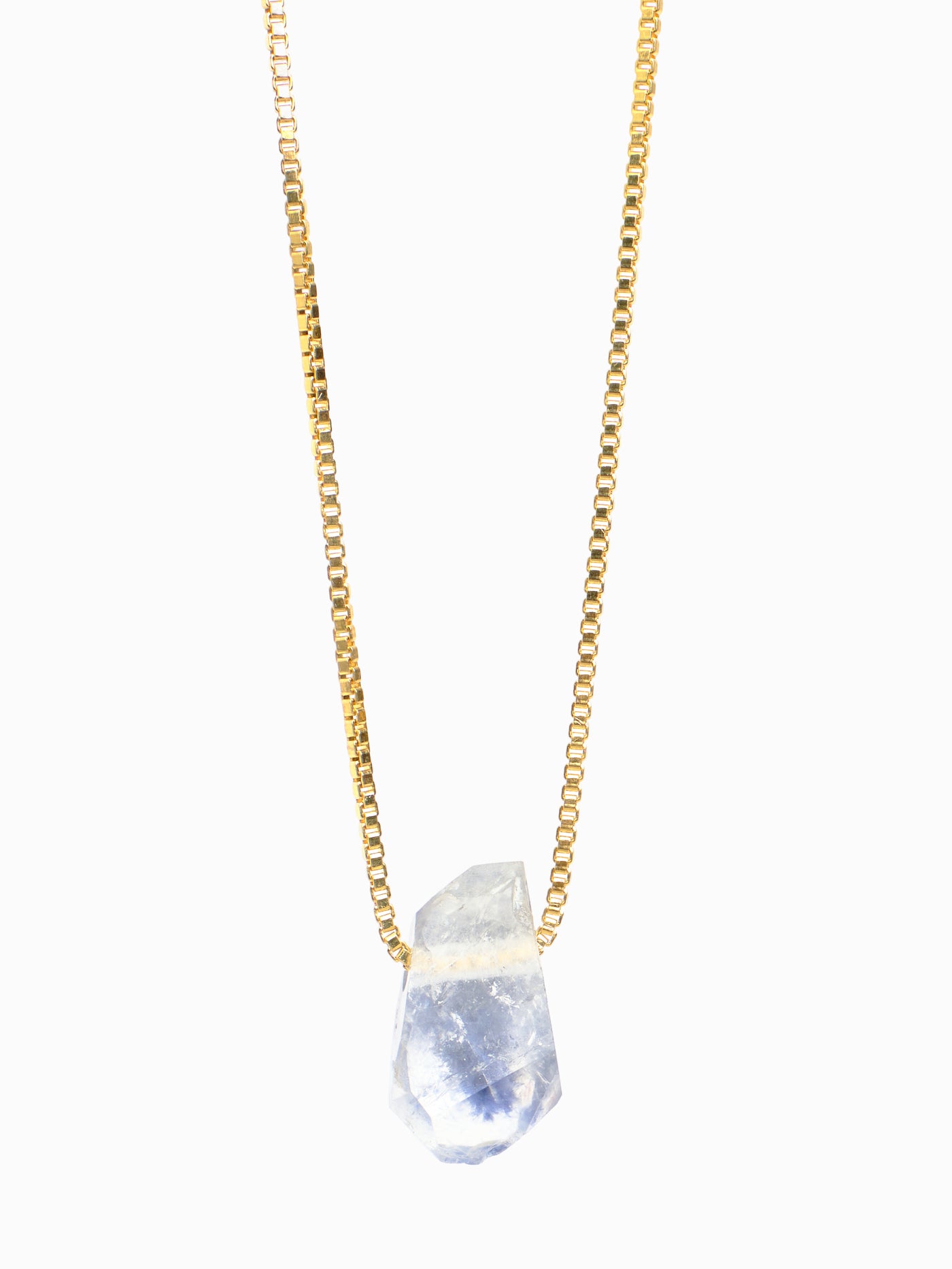 Natural Surface & Polished Dumortierite Pendant (Rare)