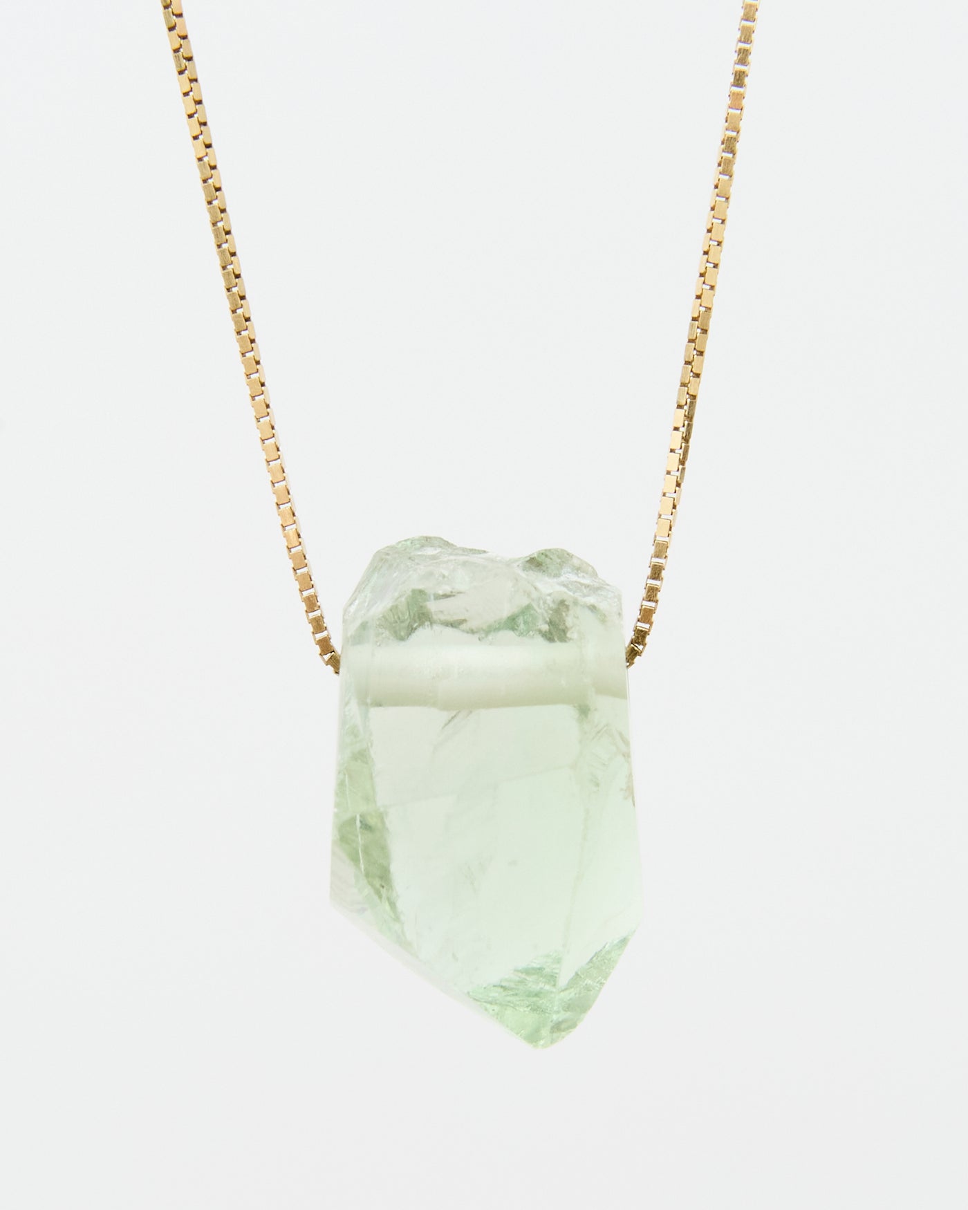 Natural Surface Green Amethyst Pendant