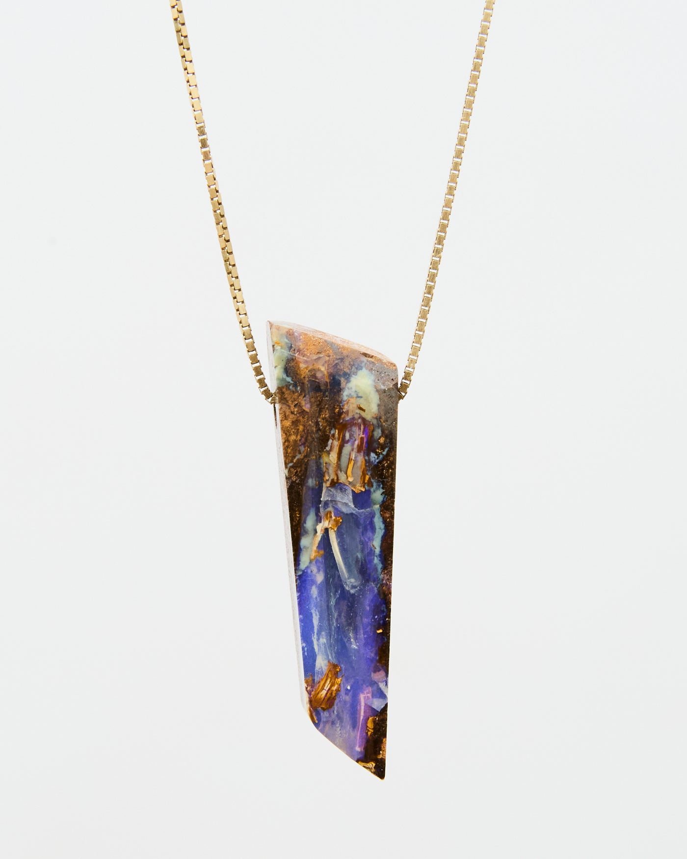 Natural Surface Boulder Opal Pendant