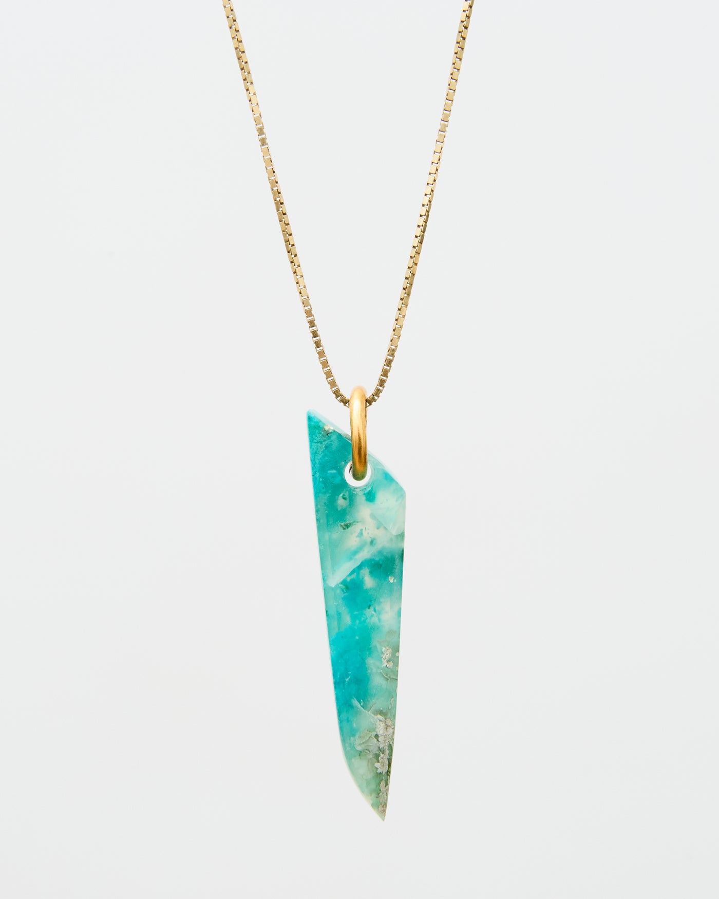 Gem Silica Chrysocolla Pendant