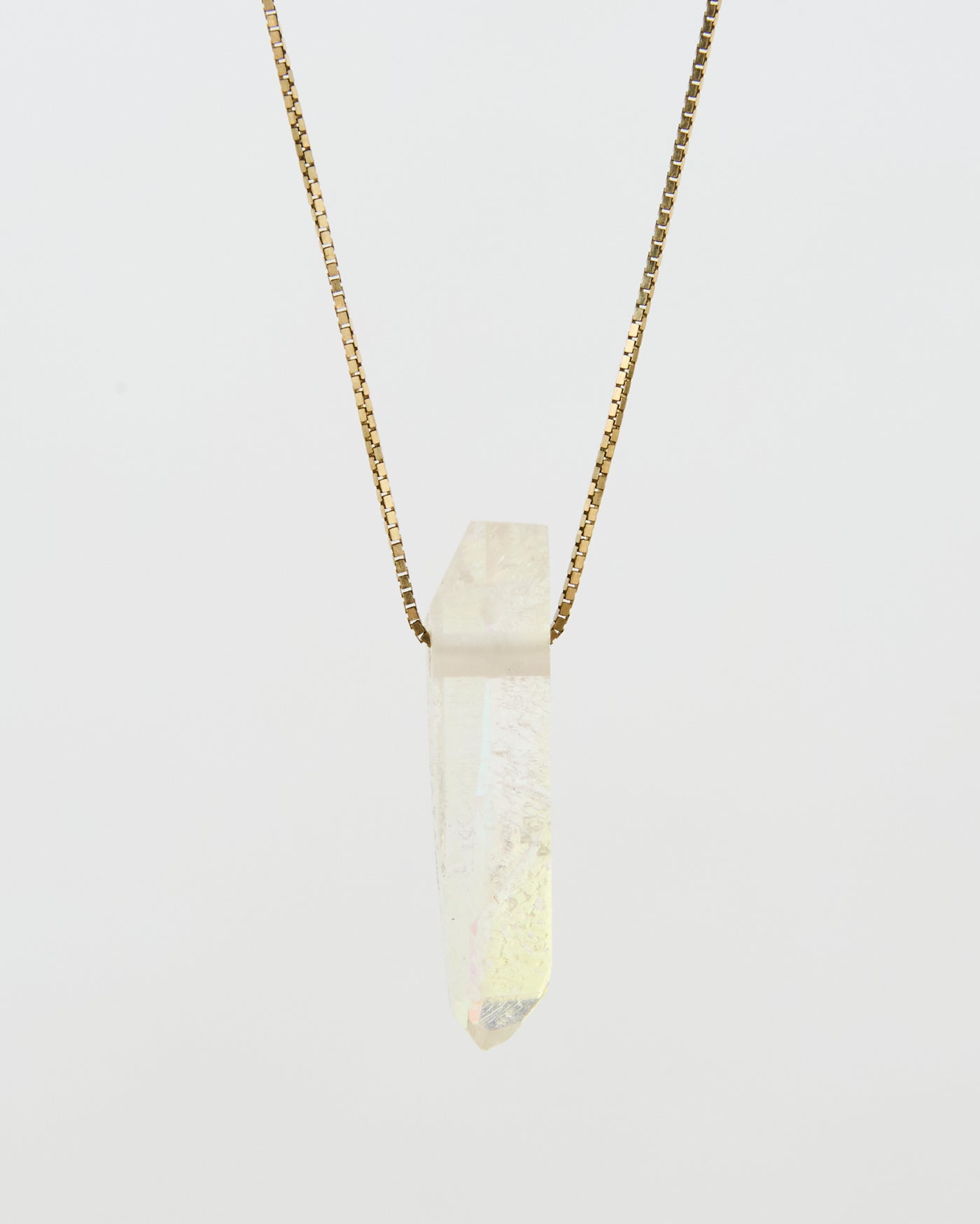 Angel Aura Starbrary Lemurian Quartz Pendant