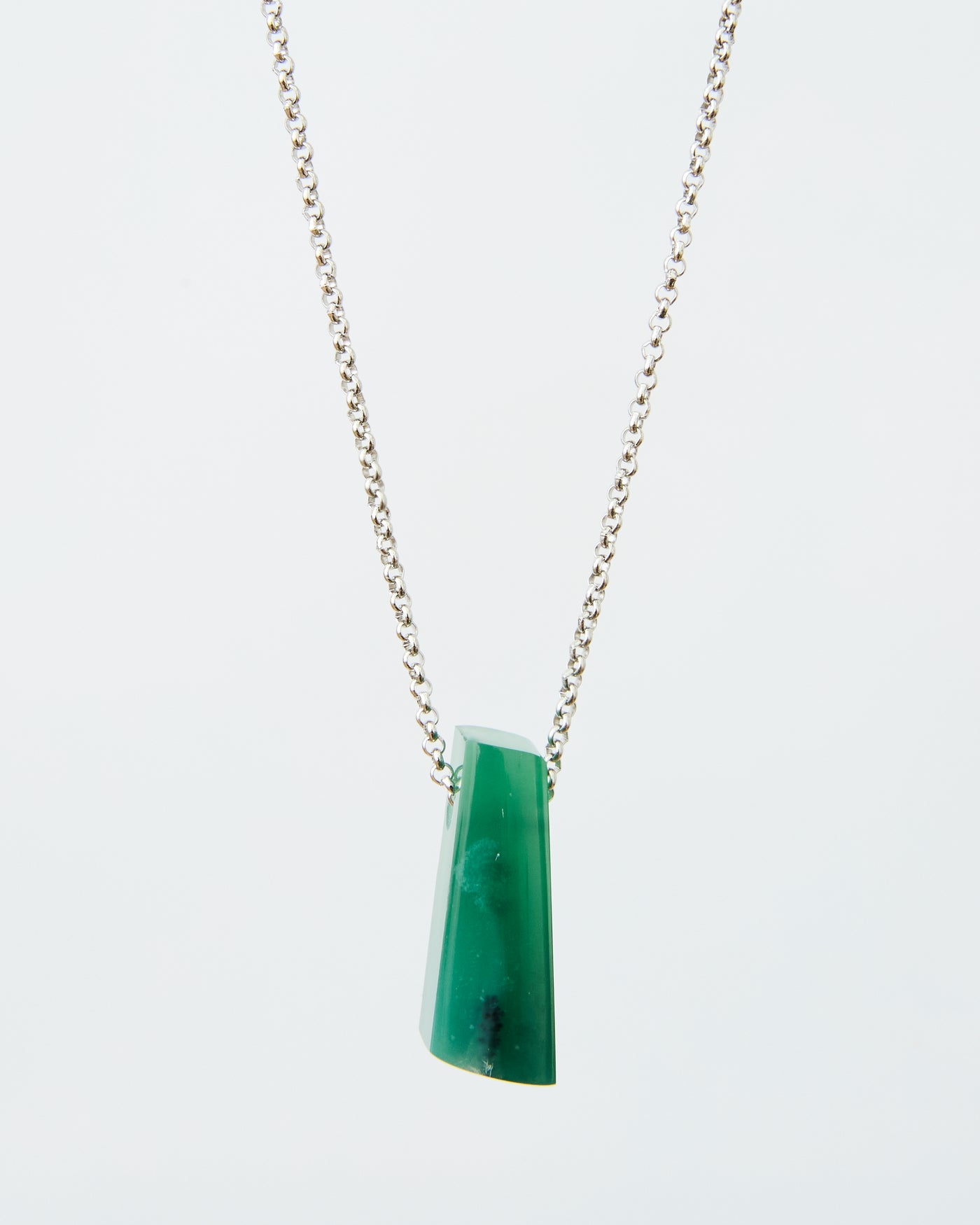 Chrome Chalcedony Pendant (Rare)