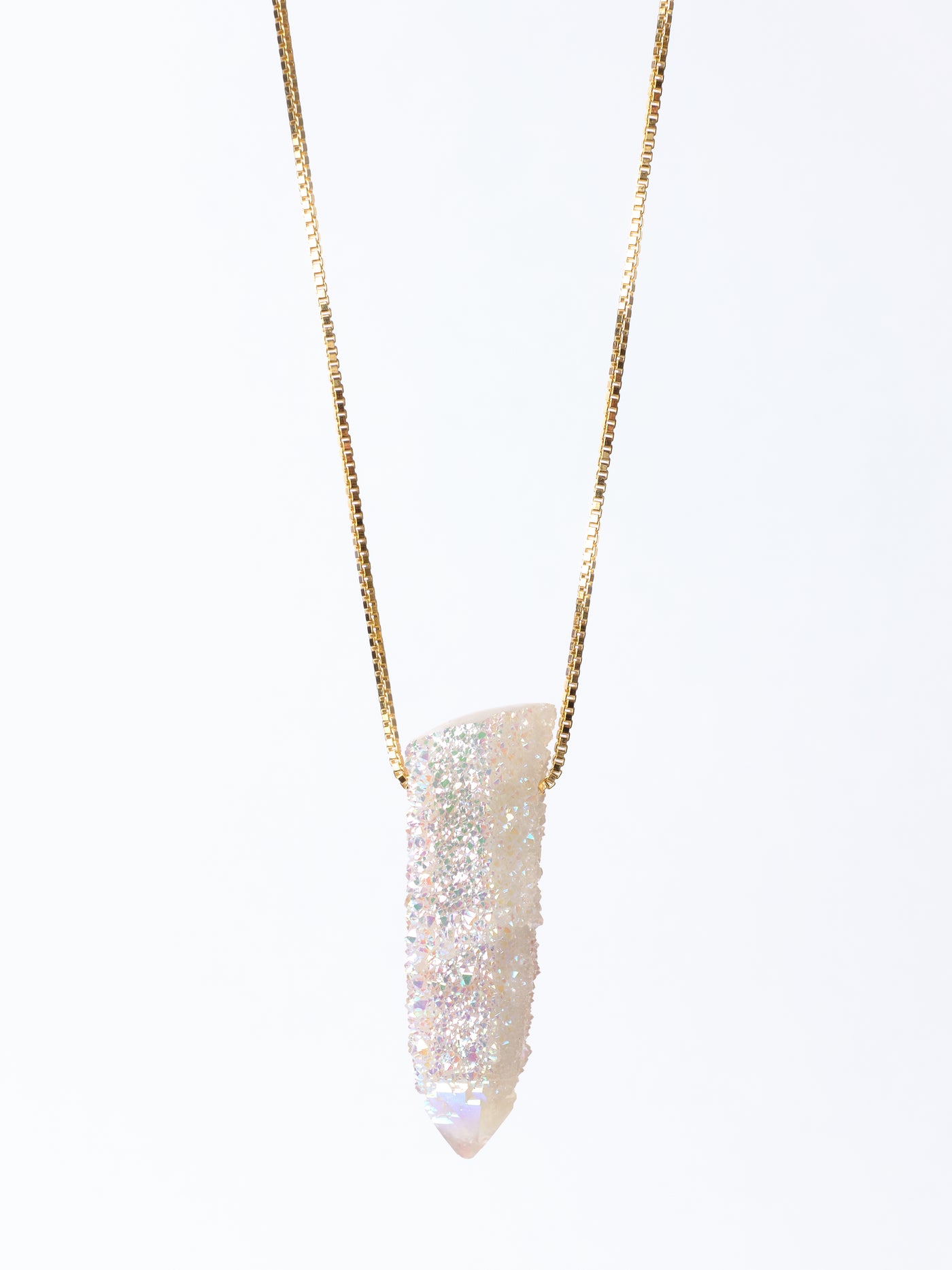 Angel Aura Cactus Quartz Pendant