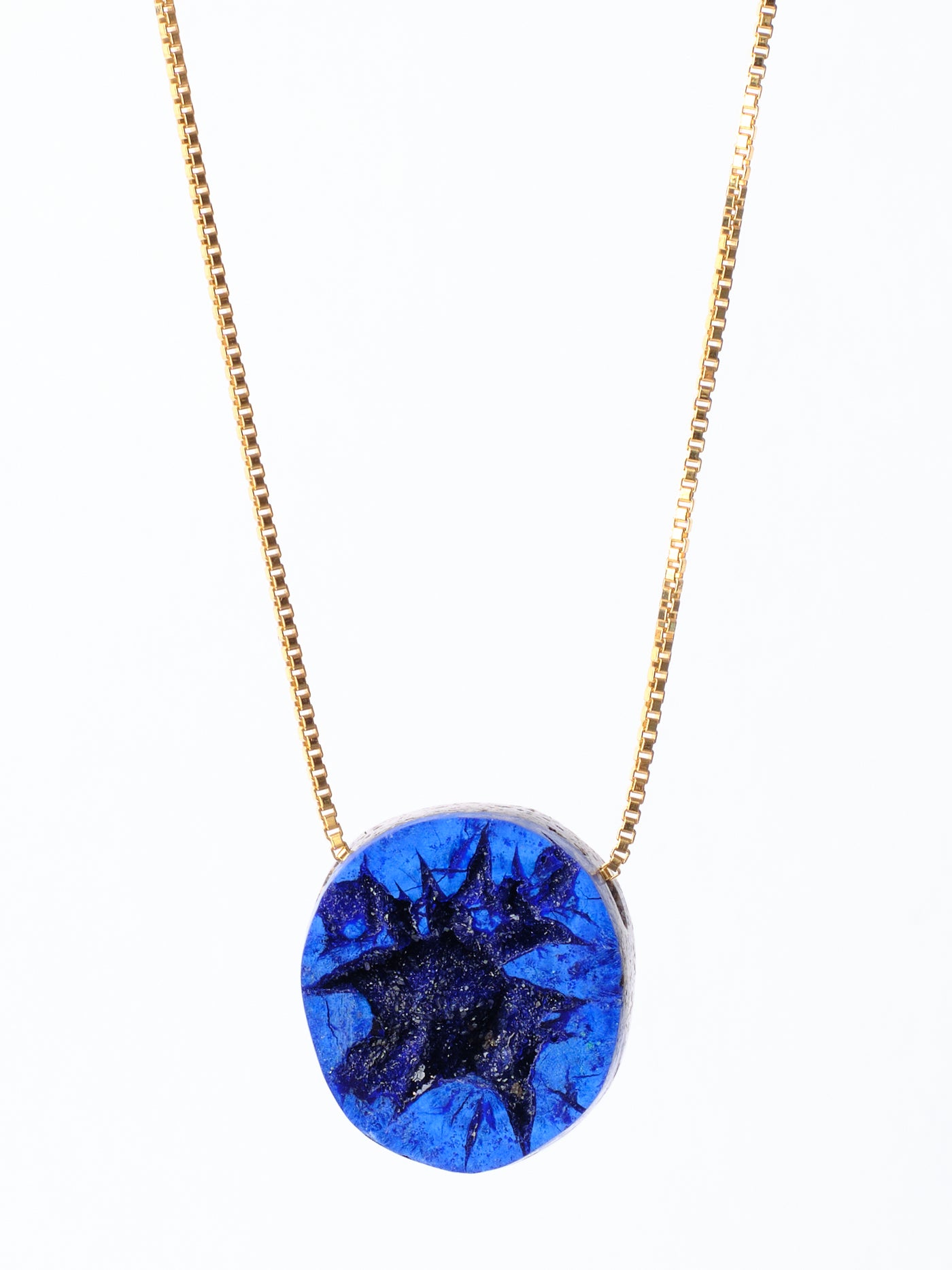 Azurite Geode Pendant