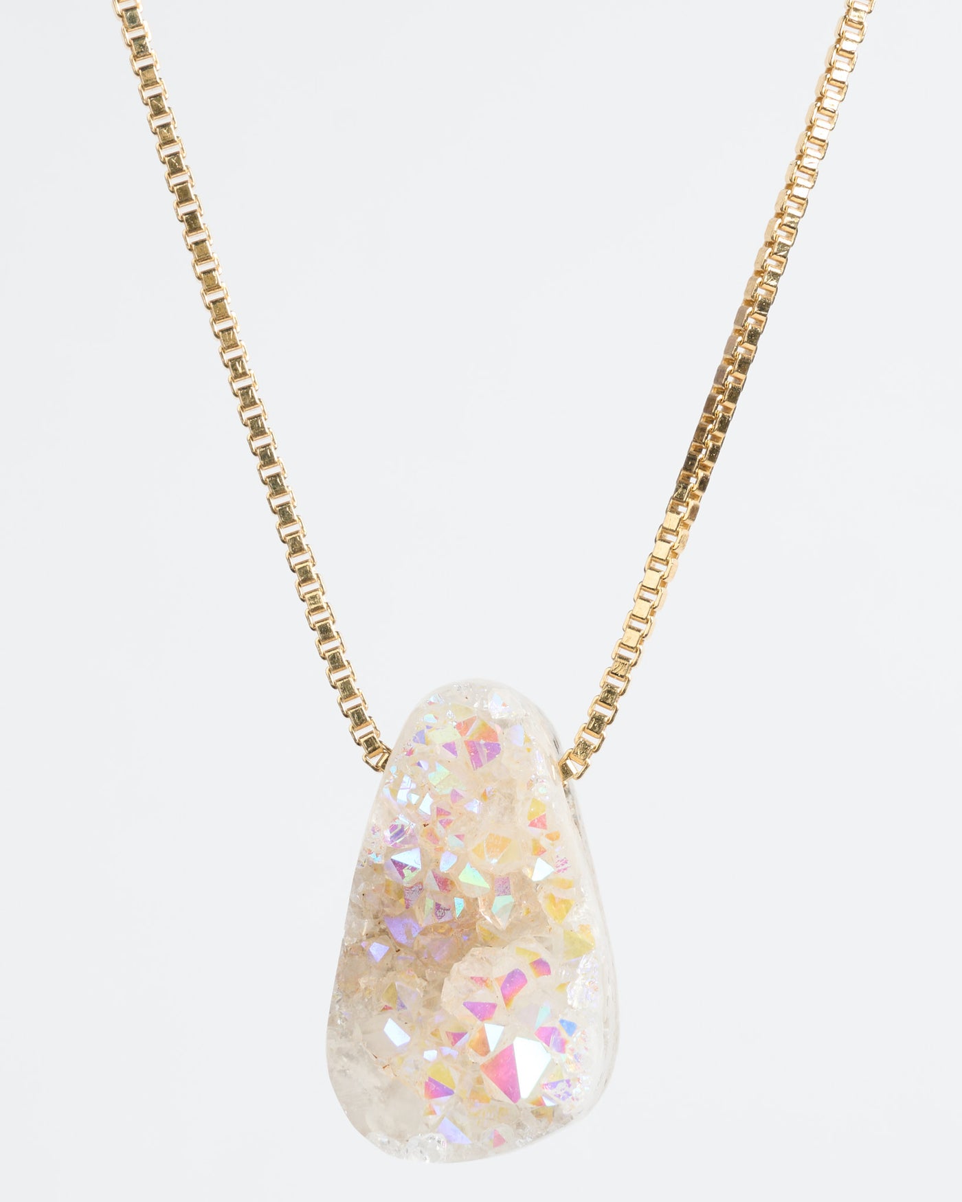 Angel Aura Druzy Quartz Pendant