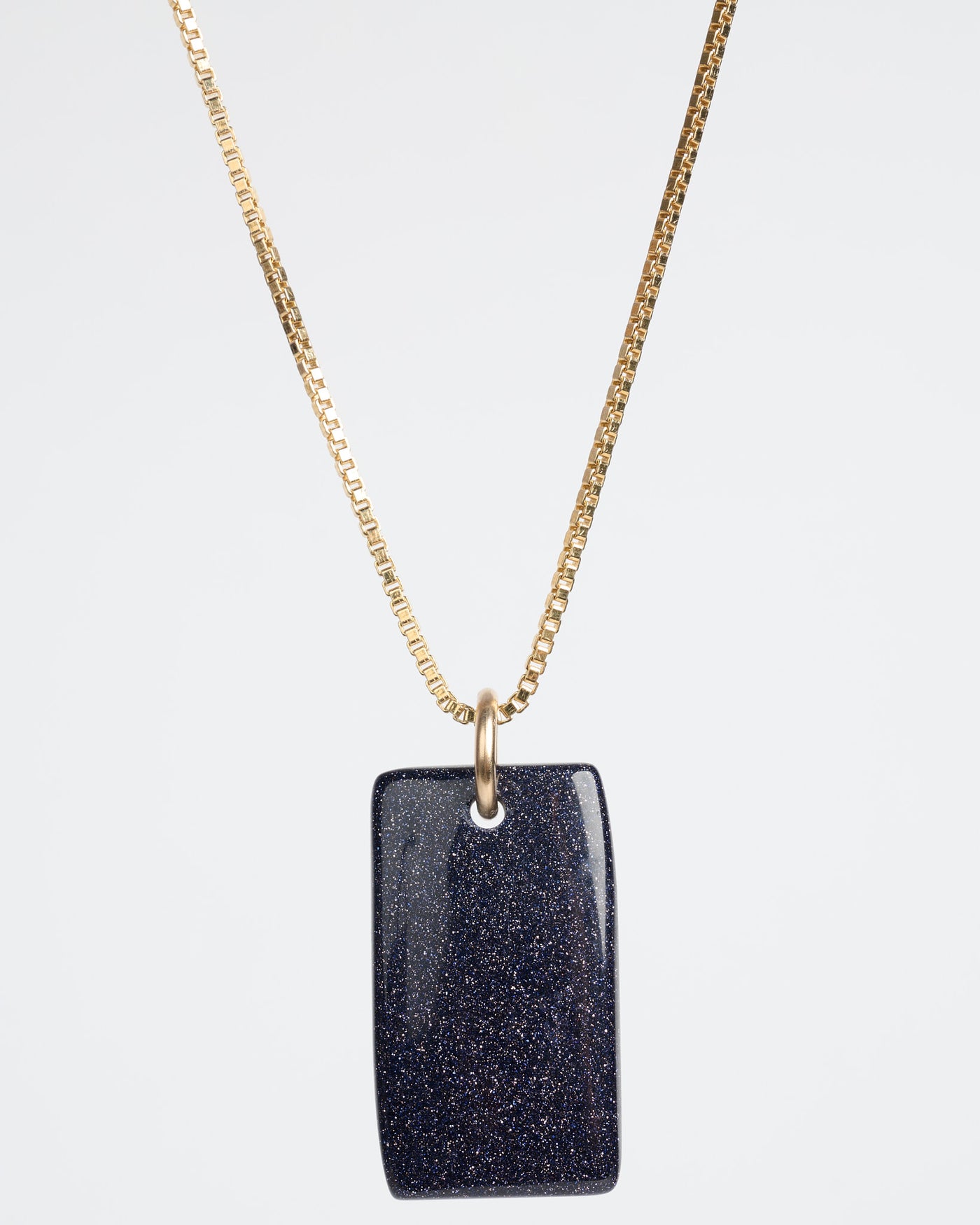 Blue Goldstone Pendant