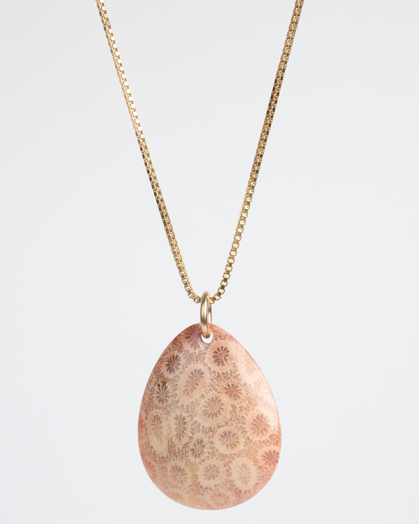 Agatized Coral Pendant