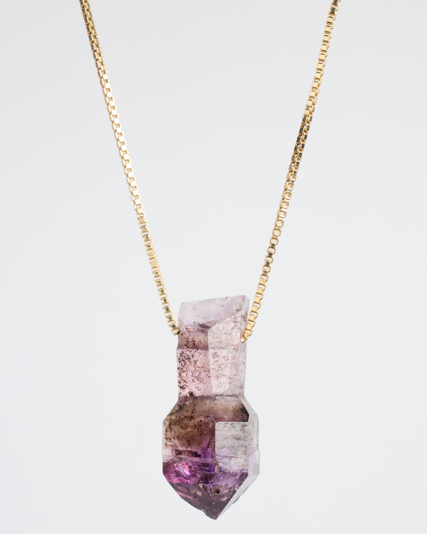 Amethyst Smoky Scepter Pendant