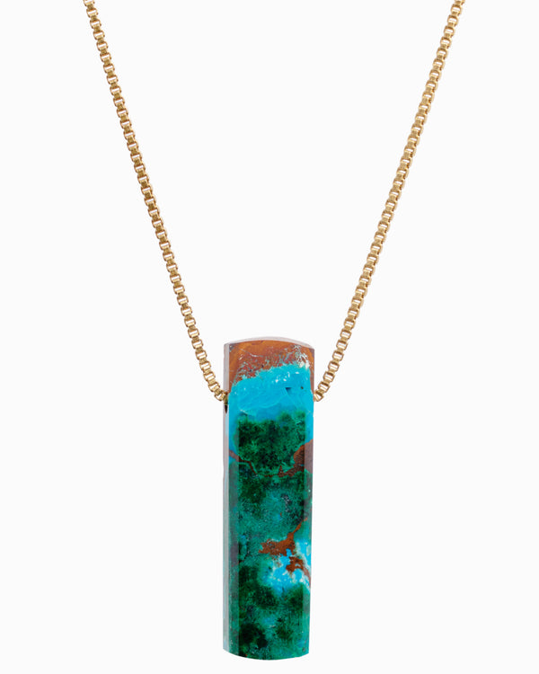 Malachite crystal pendant
