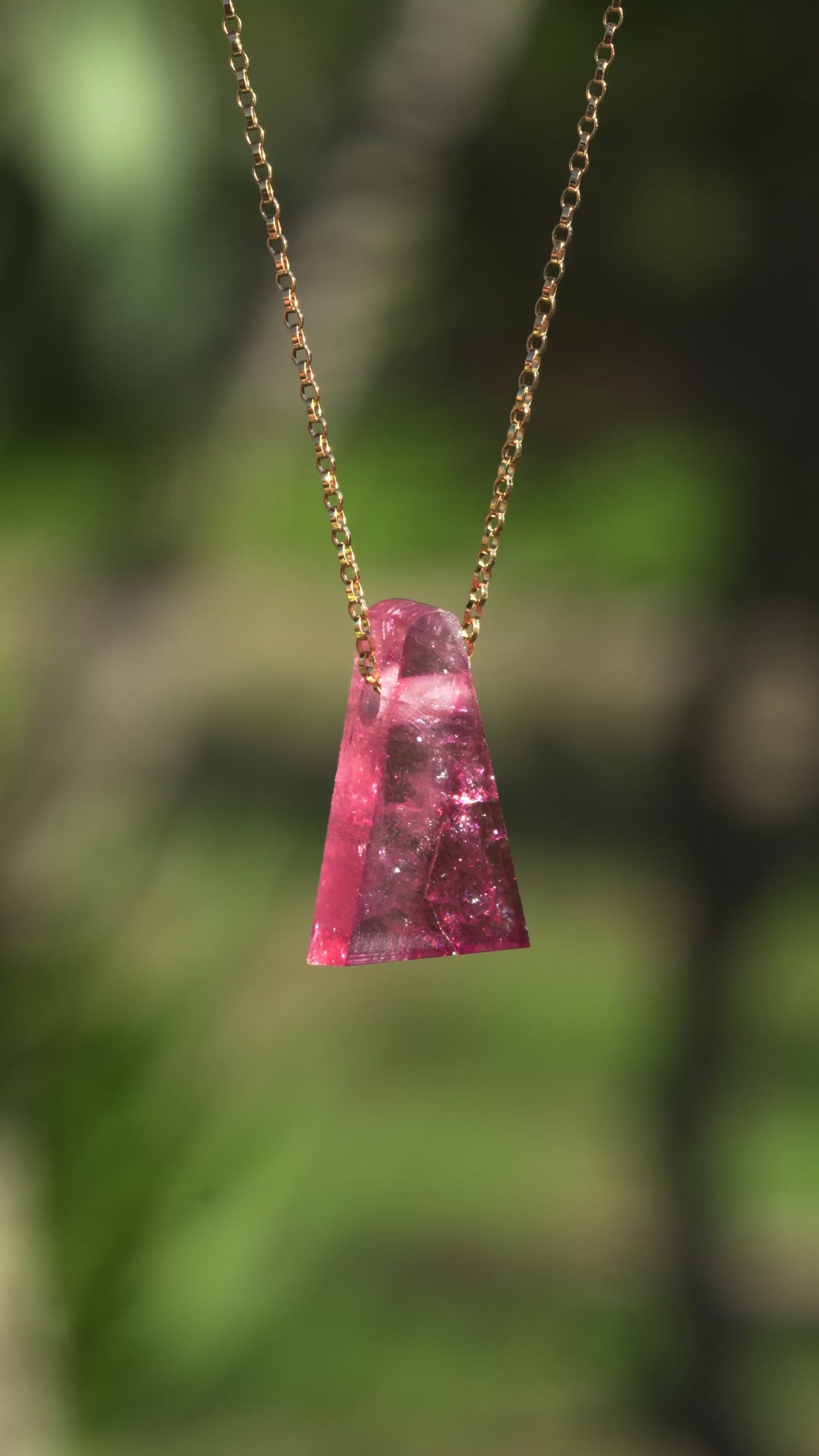 Multicolor Tourmaline Pendant
