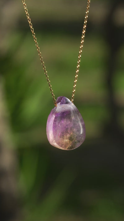 Natural Surface & Polished Ametrine Pendant