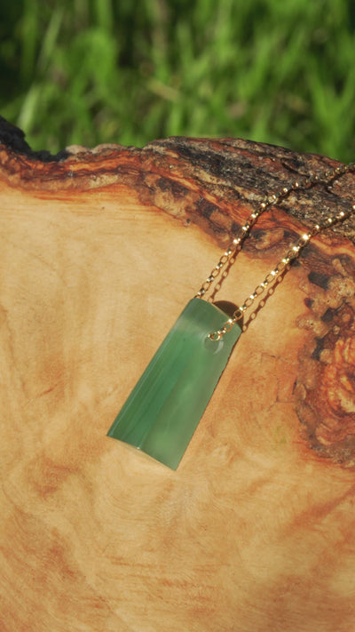 Chrome Chalcedony Pendant (Rare)