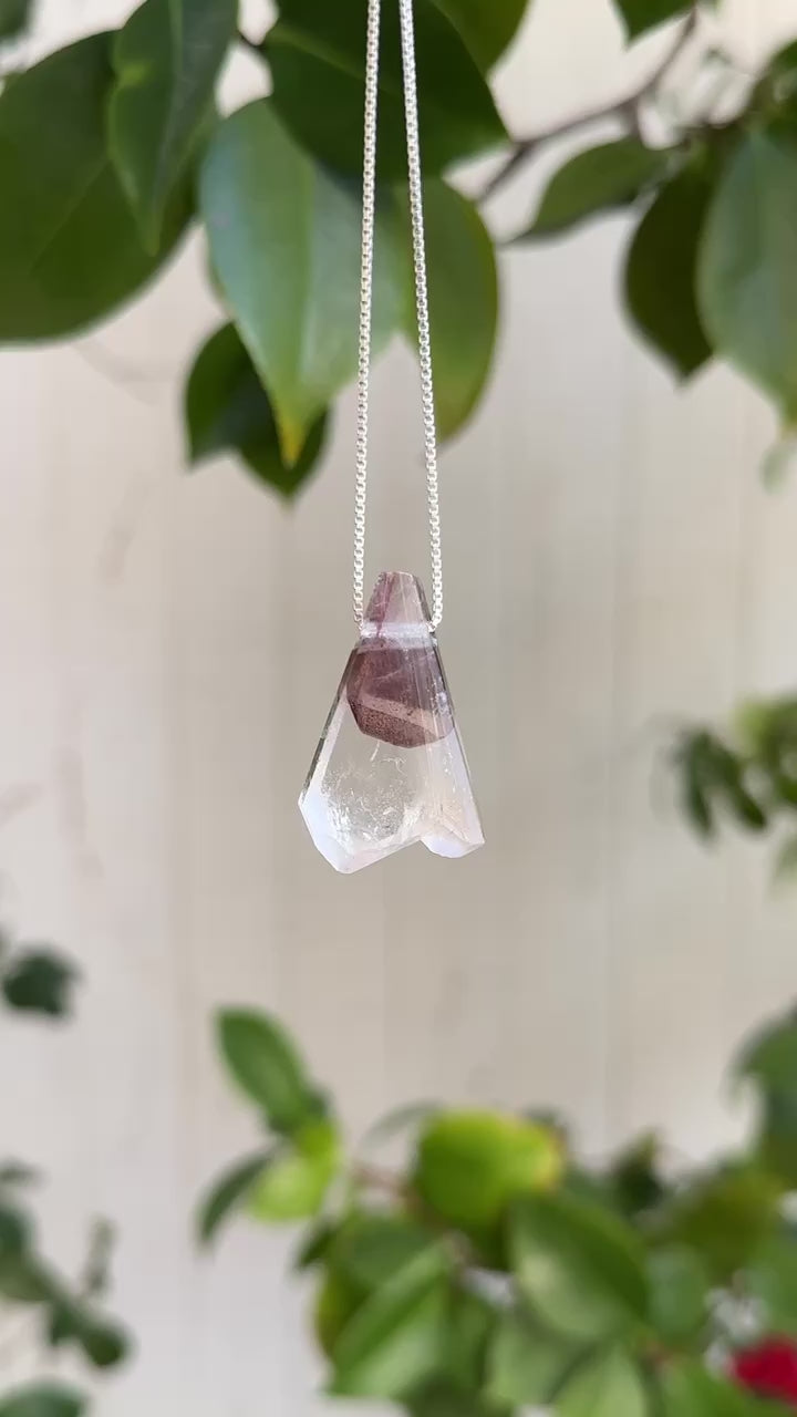 Quartz Crystals with Phantom Pendant
