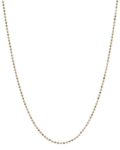 14k White Gold Bead Chain