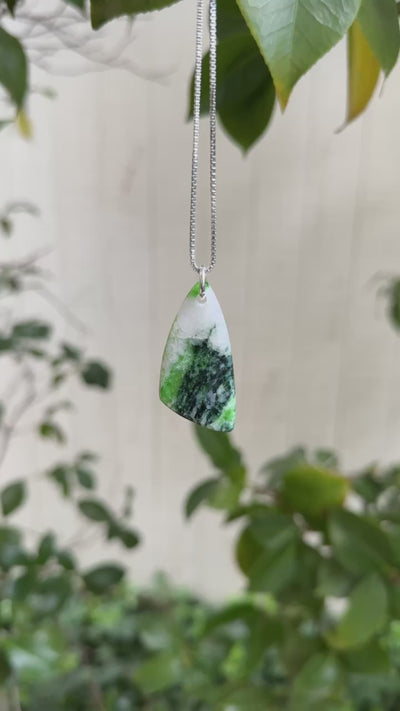 Chrome Tremolite (Rare) Pendant